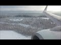 BEAUTIFUL SNOWY ARRIVAL | Gothenburg Landvetter Sweden, Ryanair Boeing 737