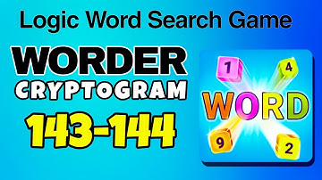 WORDER Logic Word Search Game level 143 144