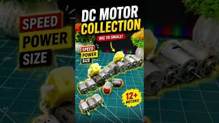 My DC Motor Collection 🤯 | From Tiny to Powerful! #electronics #diy #viral #dcmotor #collection