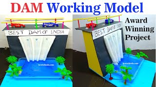 dam working model for science project exhibition - new innovative design - diy | howtofunda
