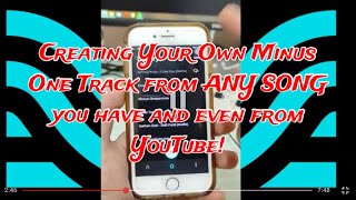 Creating Your Minus One Track from Any Song of your Library or YouTube screenshot 1