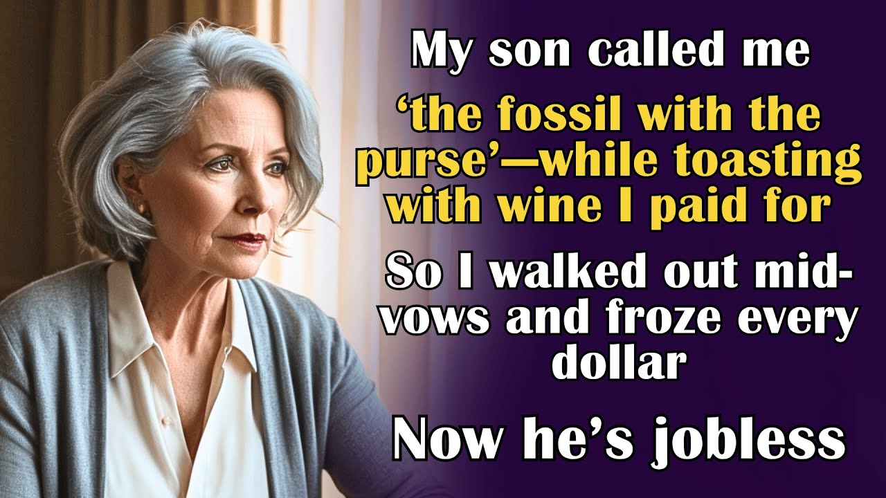 He Called Me ‘a Fossil with a Purse’ at His Wedding—So I Walked Out and Took the Purse That Paid for