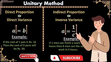 Unitary Method-01 | Direct and Indirect Variance | The_Theorem-Guy | Visual Math |