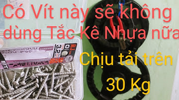Vít bắn tường không Tắc Kê Nhựa UNIKA | Siêu cứng , Siêu Nhanh - Chịu tải trên 30 Kg