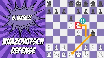 Nimzowitsch Defense Chess Opening Trap: Break The Pin And Sac The Queen
