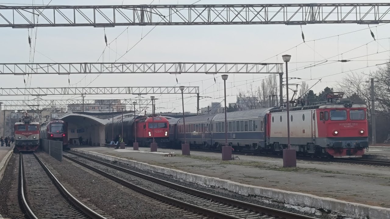 Scurtă activitate în gara Constanta.