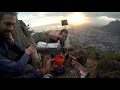 Sunrise coffee on the lion