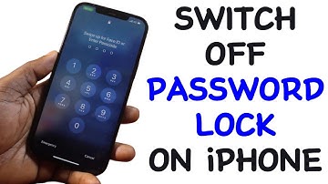 How to Switch Off Password Lock on iPhone