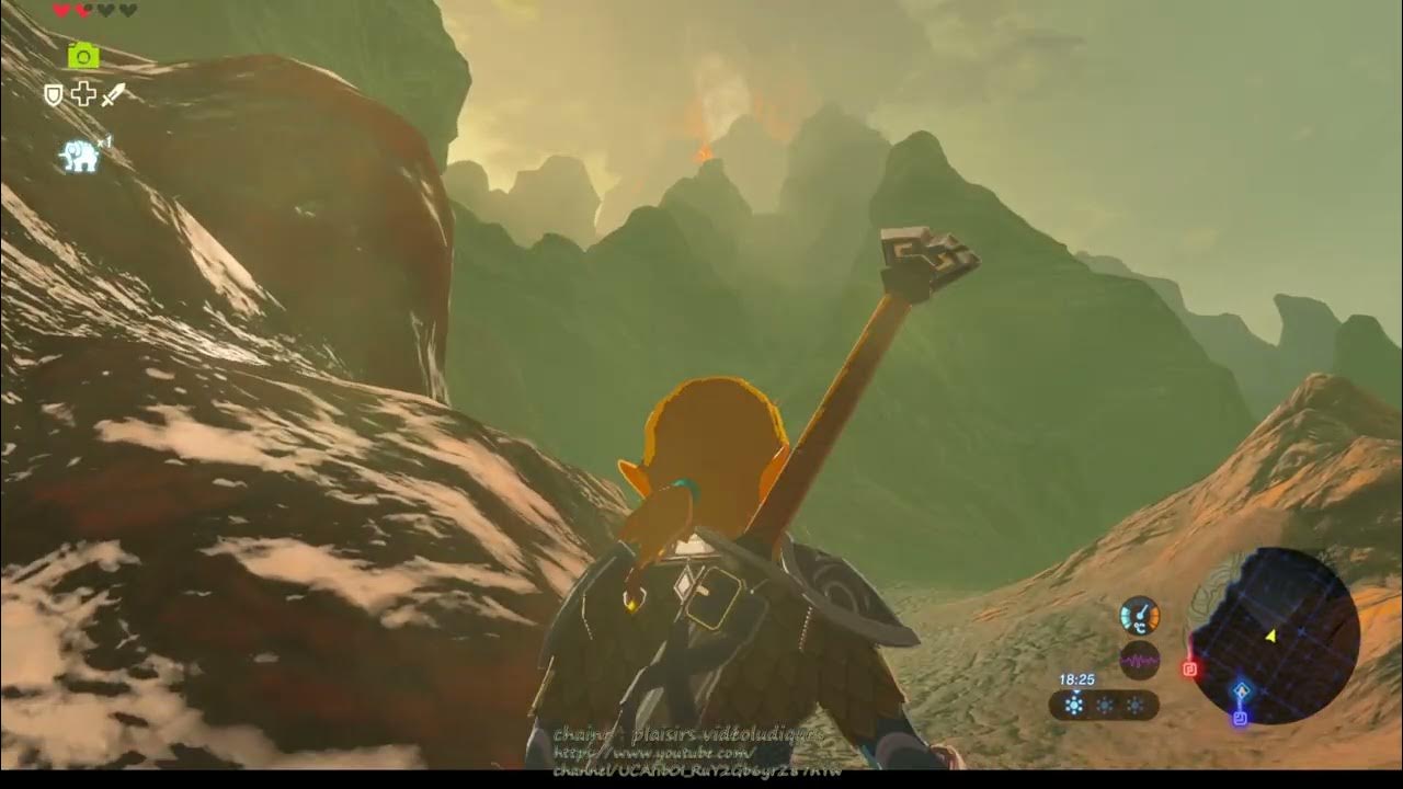 jouer sur PC à Zelda Breath of the wild vers montagne de la mort partie 09 (emulateur CEMU