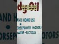 OLD VINTAGE ORIGINAL ANTIK IKLAN ENAMEL HURUF TIMBUL MOBIL HANDY OIL TEBAL NEDERLANDS - INDIE