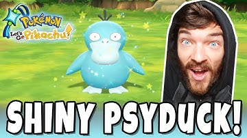 SHINY PSYDUCK CATCH REACTION! Pokemon Let
