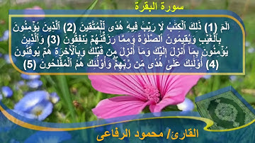 القرآن الكريم || سورة الفاتحة وأول البقرة والليل والضحى والشرح والتين والعلق