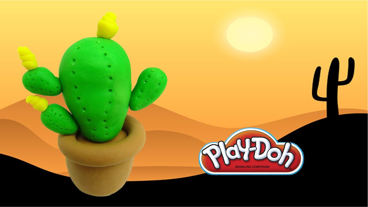 Les cactus de pâte à sel - Activités manuelles pour la fête des