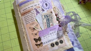 Beautiful eclectic purple journal flip through!!!