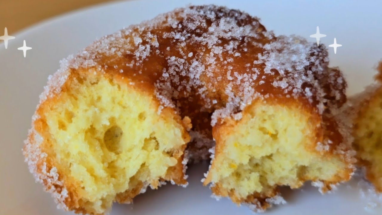 Супермягкие карнавальные пончики, готовые за считанные минуты, лучшие апельсиновые пончики 🍊 | 🤤