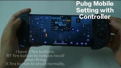 My setting for pubg mobile to reduce recoil with Wee 2T Controller