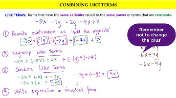 Combining like terms - Part 2