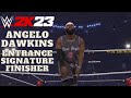 WWE 2K23 - Angelo Dawkins (Entrance, Signature, Finisher)