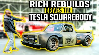 Tesla Swapped Squarebody Takes on Holleys High Voltage Experience!  Electric C10 Ep. 23