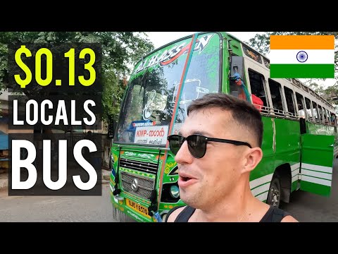 $0.13 CRAZY Kochi Locals Bus 🇮🇳