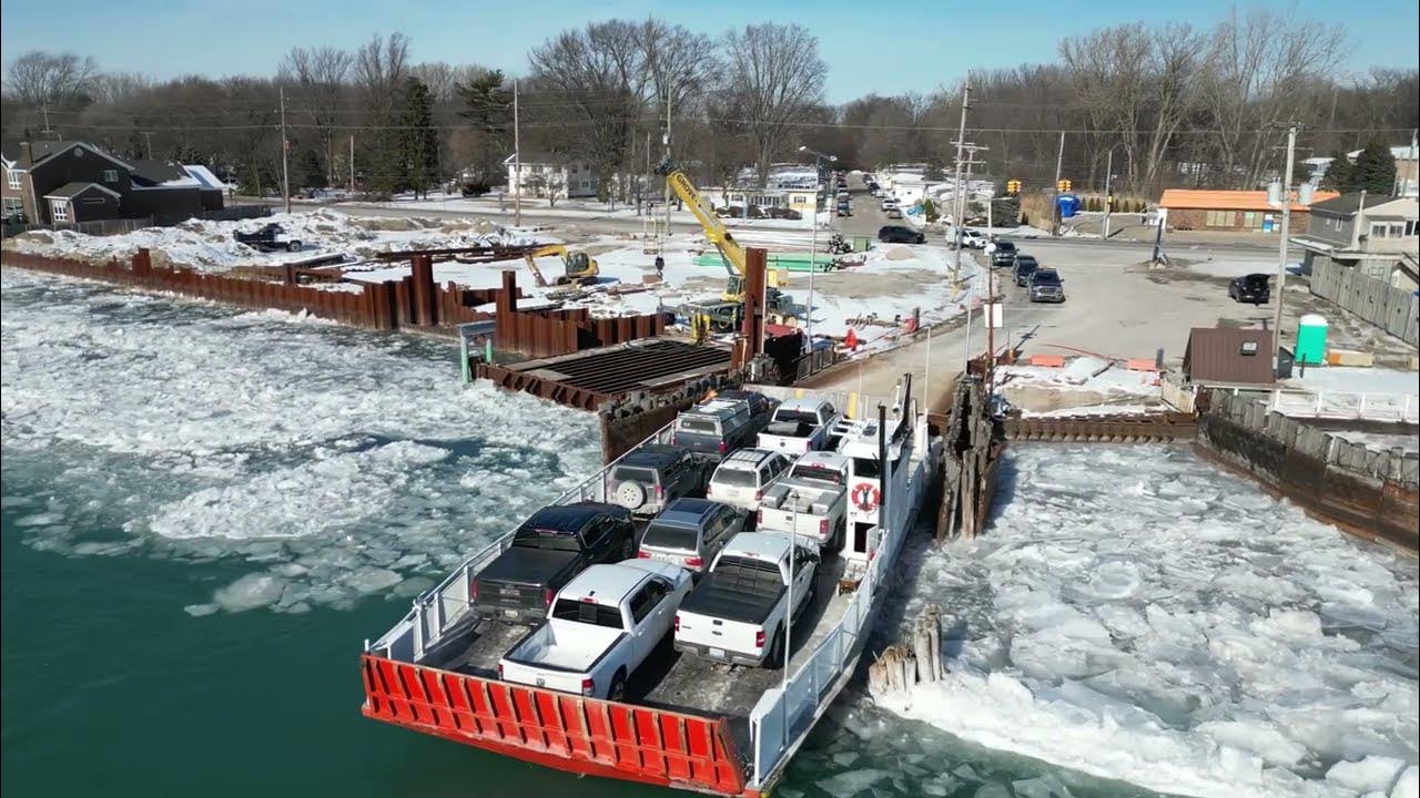 Harsens Island Ferry Algonac Harsens Island, Michigan 4K YouTube