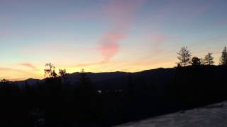 A sunrise on the Mountain: Time-Lapse