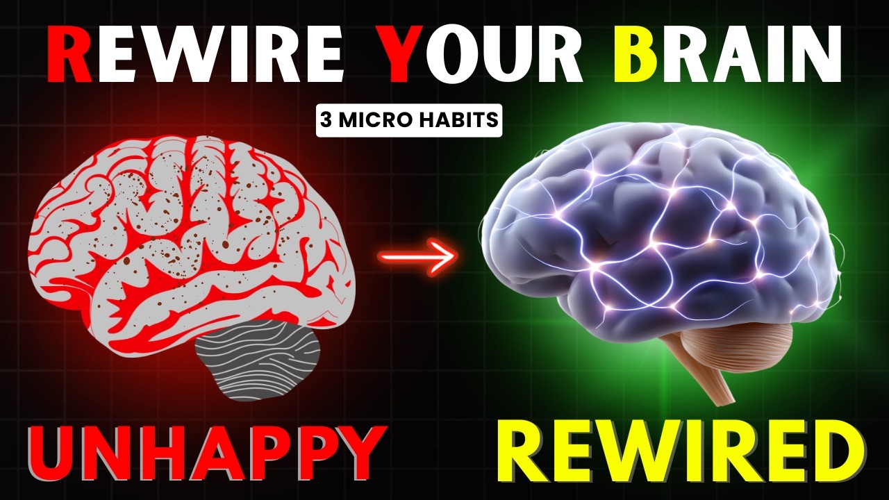 3 Micro HABITS to Rewire Your BRAIN for HAPPINESS | ( Dopamine Hack ...