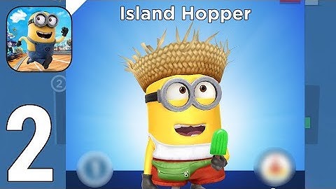 Despicable Me: Minion Rush Gameplay Walkthrough Part 2 - Island Hopper Costume [iOS/Android Games]