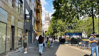 Berlin | Germany - Walking from Charlottenburg to Viktoria-Luise-Platz through Gedächtniskirche - 4K