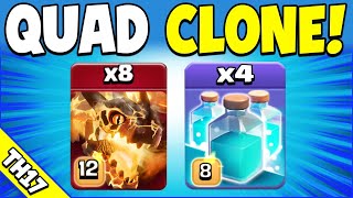 Super Dragons + Quad Clone is UNSTOPPABLE!!! TH17 Attack Strategy (Clash of Clans) screenshot 4