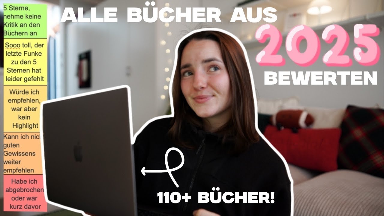 tier ranking von allen büchern, die ich in 2025 gelesen habe! 💻✨💗