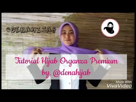 Tutorial pemakaian jilbab organza by @denahijab Tutorial pemakaian jilbab organza by @denahijab