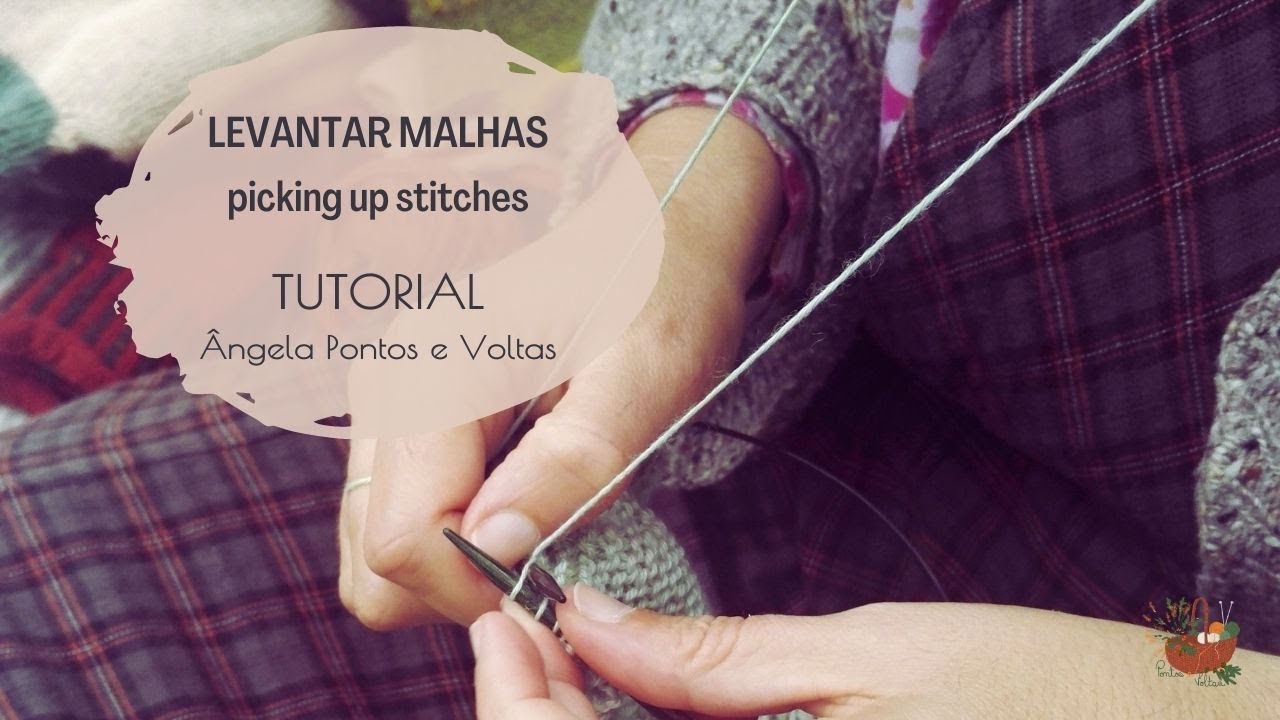 Levantar malhas /Pick up stitches #knitting #knittingtutorials #tricot