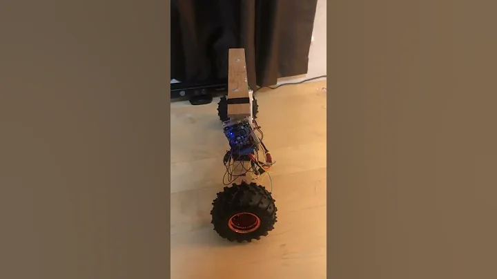 Two Wheel Inverted Pendulum Robot (LQR + Complementary Filter).  Initial Test.