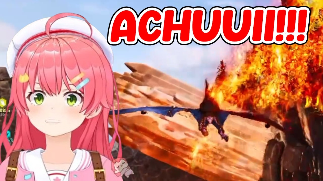 Sakura Miko Shows Off Her Pro Skills in the Wyvern Challenge【ARK】
