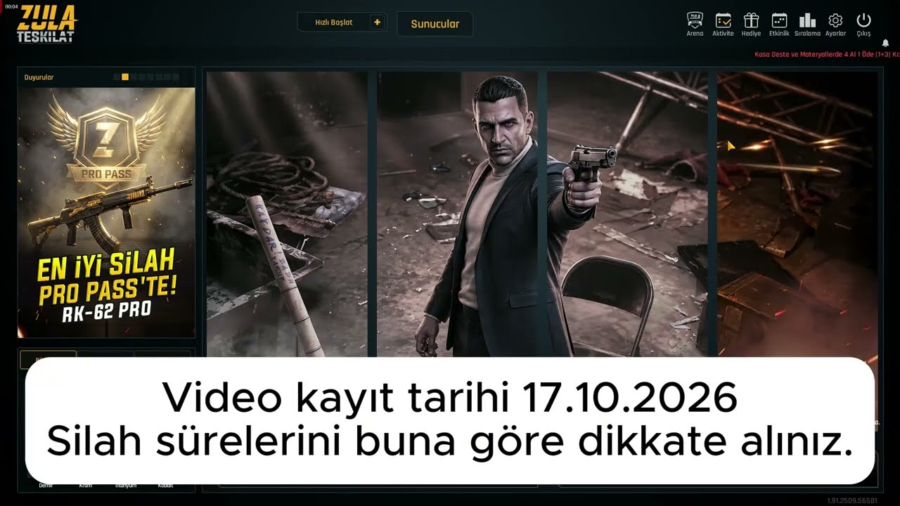 60K Materyalli 63 Seviye Zula Hesabı videosu