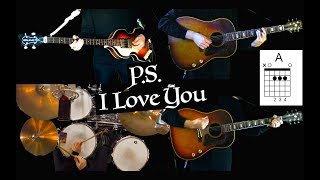 P.S. I Love You - Instrumental Cover - Guitars, Bass and Drums chords