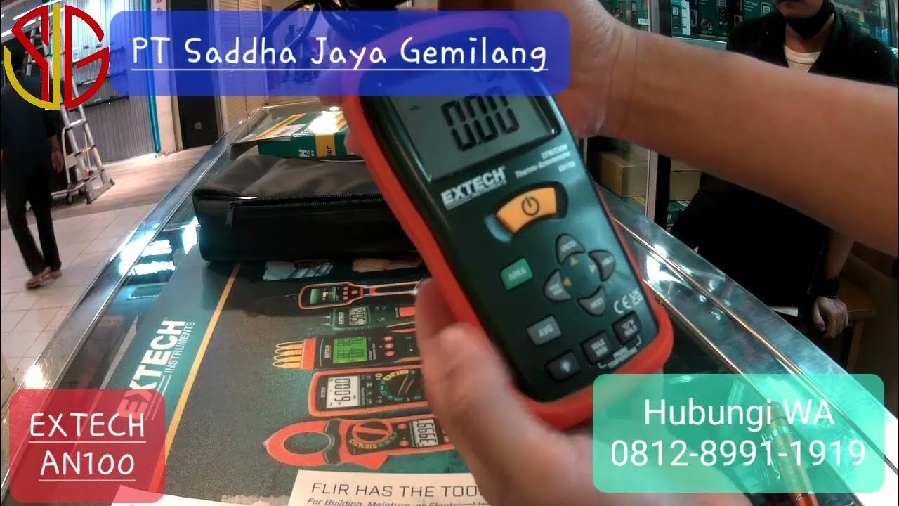 extech AN100 CFM / CMM Mini ThermoAnemometer sjg 