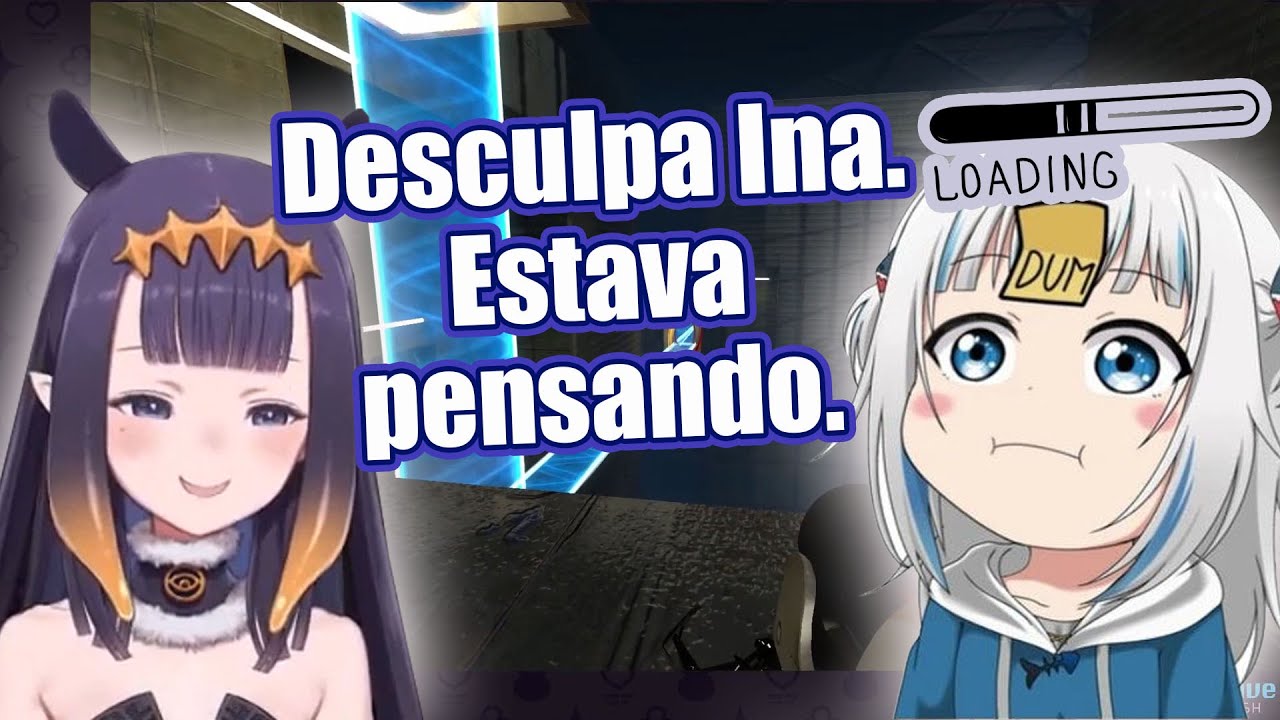 Gura fica com lag mental jogando Portal | Legendado PT/BR