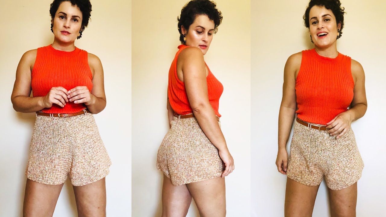 SHORT DE CROCHÊ FÁCIL E SOB MEDIDA