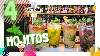 ✈️ 🇨🇺 COMO HACER MOJITO FACIL EL MEJOR🌿Y SUS VARIANTES! 🇨🇺 ✈️ RECETAZAS! - TUTORIAL - BARTENDER