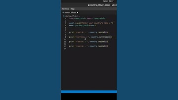 Find country information using python