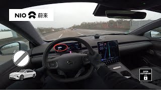 NIO ET7 (2022) | On a Level with BMW i7? -  Rainy Autobahn Drive