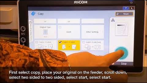 Copy   Copying Double Sided Document