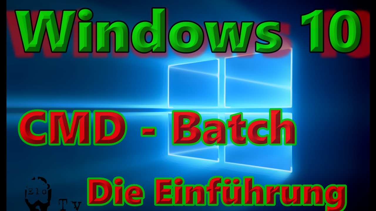 New Update Beauty für den Computer - Einführung CMD Batch erstellen, kopieren, löschen von Ordnern / Dateien