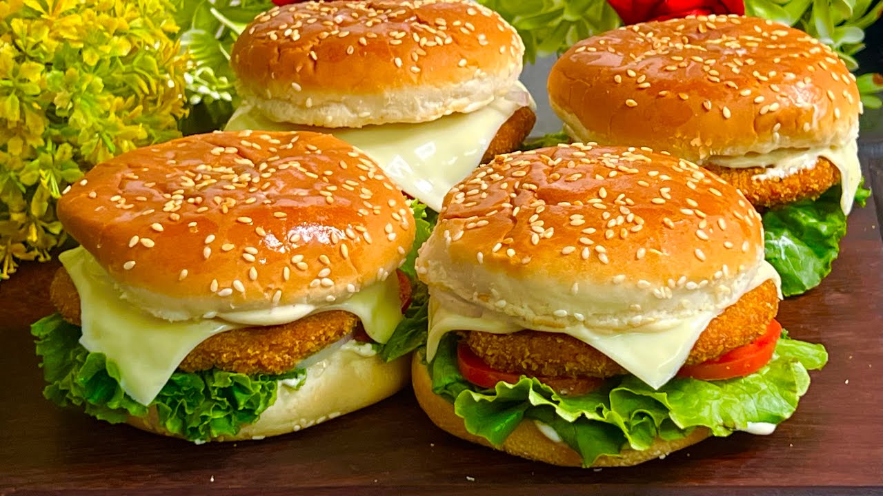 Forget KFC- Make Crispy Chicken Patty Burger At Home - YouTube