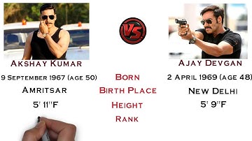 Akshay Kumar vs Ajay Devgan Comparison