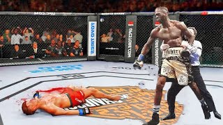 UFC4：권투 챔피언은 너무 사납기 때문에 최두호를 심하게 다쳤고 피를 흘리며 땅에 떨어졌습니다. 심판은 극도로 긴장했습니다.