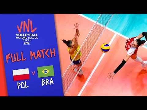 Poland 🆚 Brazil - Full Match | Women’s Volleyball Nations League 2019