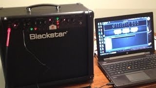 Blackstar ID30 amplifier : USB interace : INSIDER software : demo and review